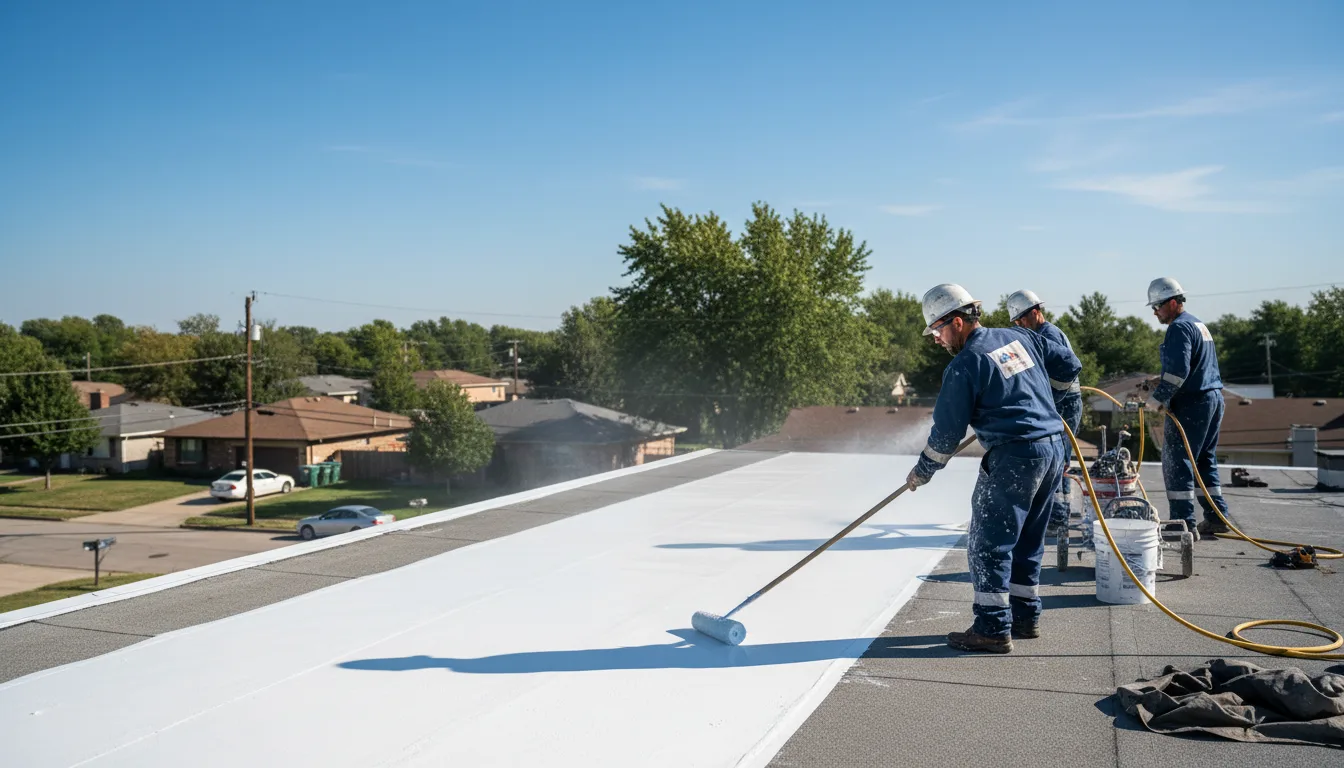 Commercial roof coating in Three Mile Bay, NY near me